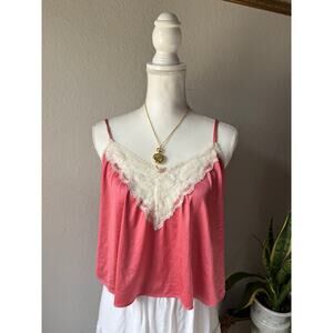 Pink Lace Cami